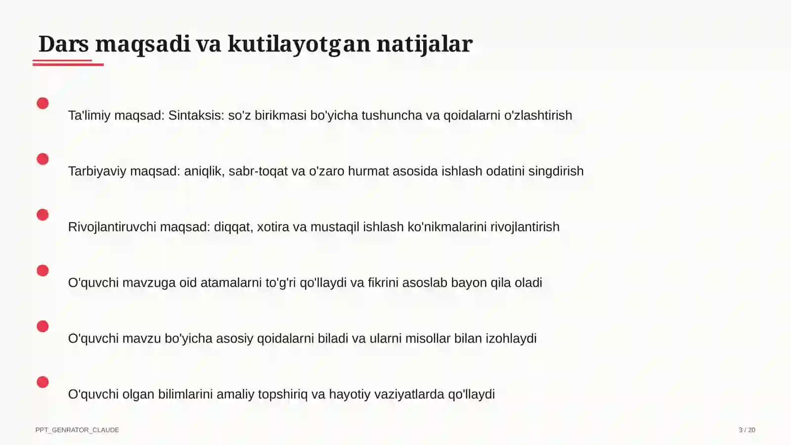 Sintaksis: so'z birikmasi (8-sinf) 3