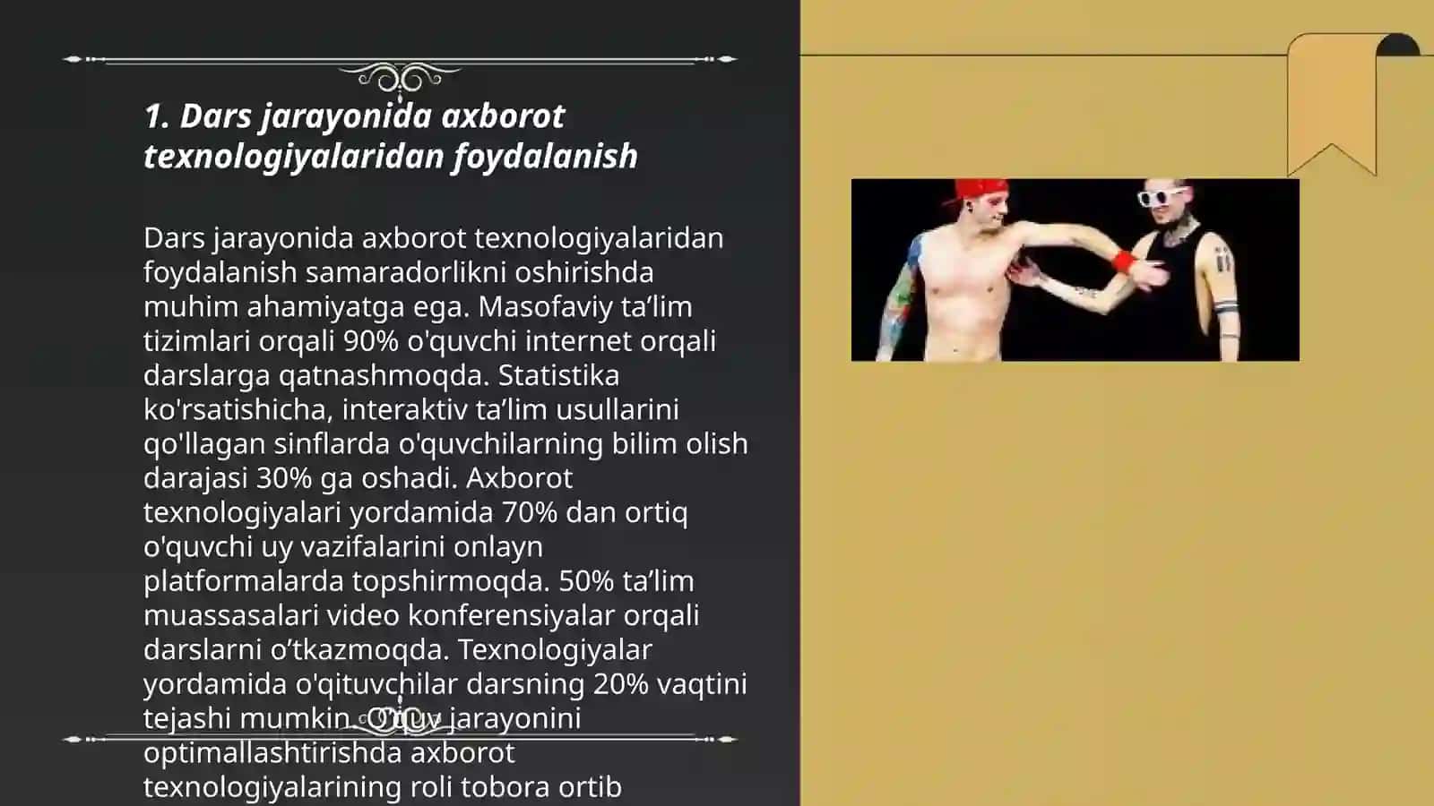Dars (mashgʻulot)mavzusiga oid taqdimot tayyarlash 3