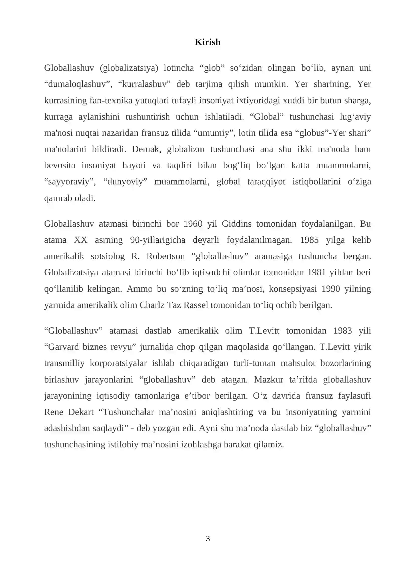 Jahon iqtisodiyotida globallashuv jarayonlari 3