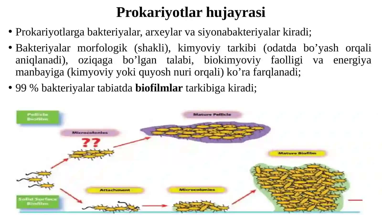 O’ZBEKISTON RESPUBLIKASINMIRZO ULEG‘BEK NOMIDAGI O’ZBEKISTON MILLIY MIKROBIOLOGIYA VA BIOTEXNOLOGIYA KAFEDRASI 3