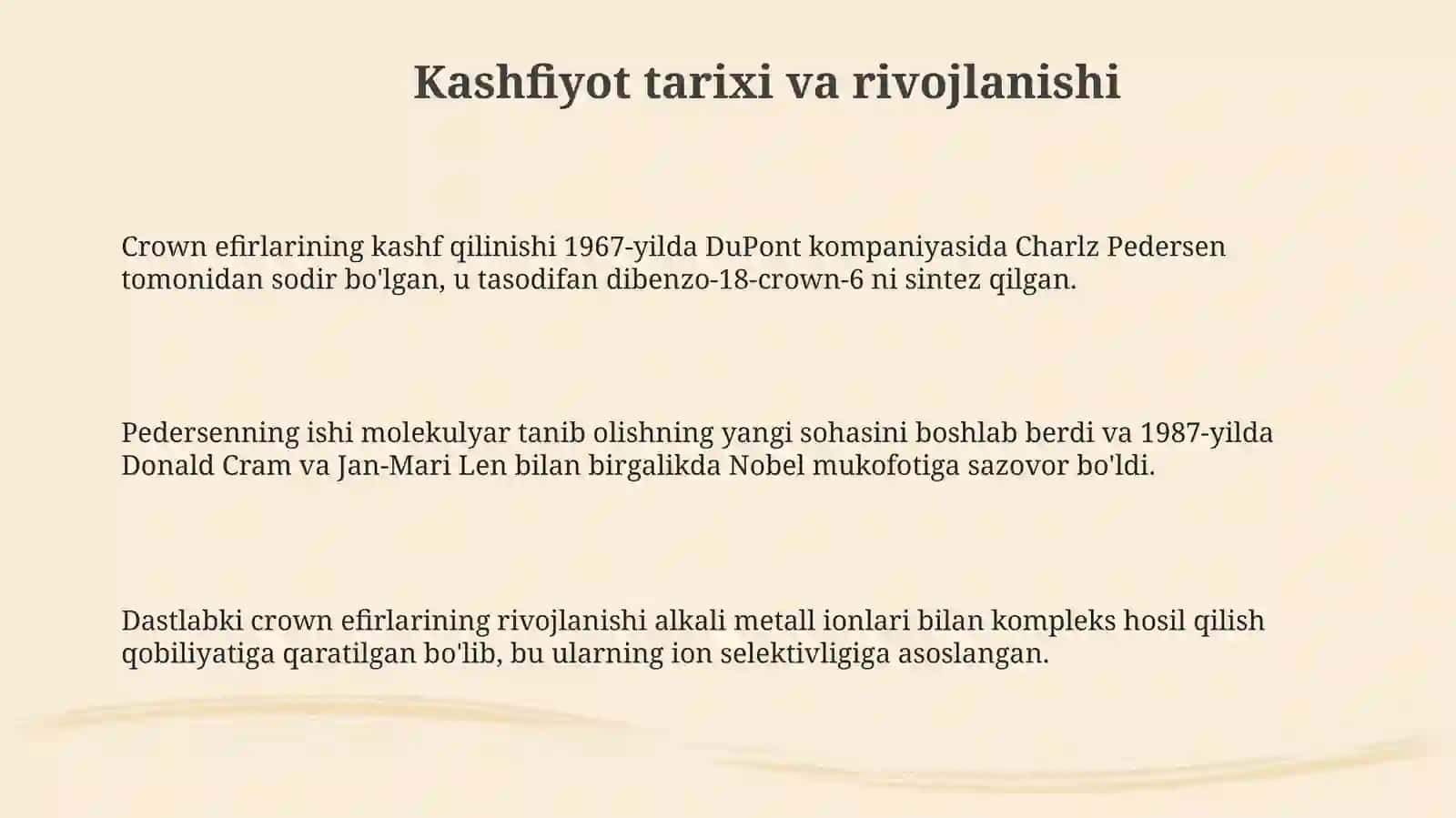 Dori vositasi sifatida kraun-efirlar 3
