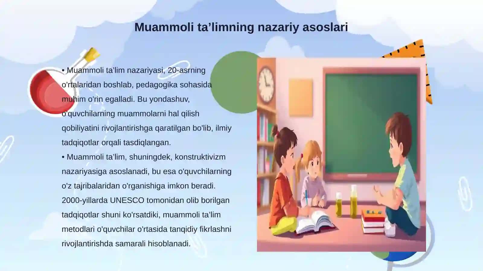 Maktabgacha ta’limda muammoli ta’limni tashkil etish bosqichlari 3