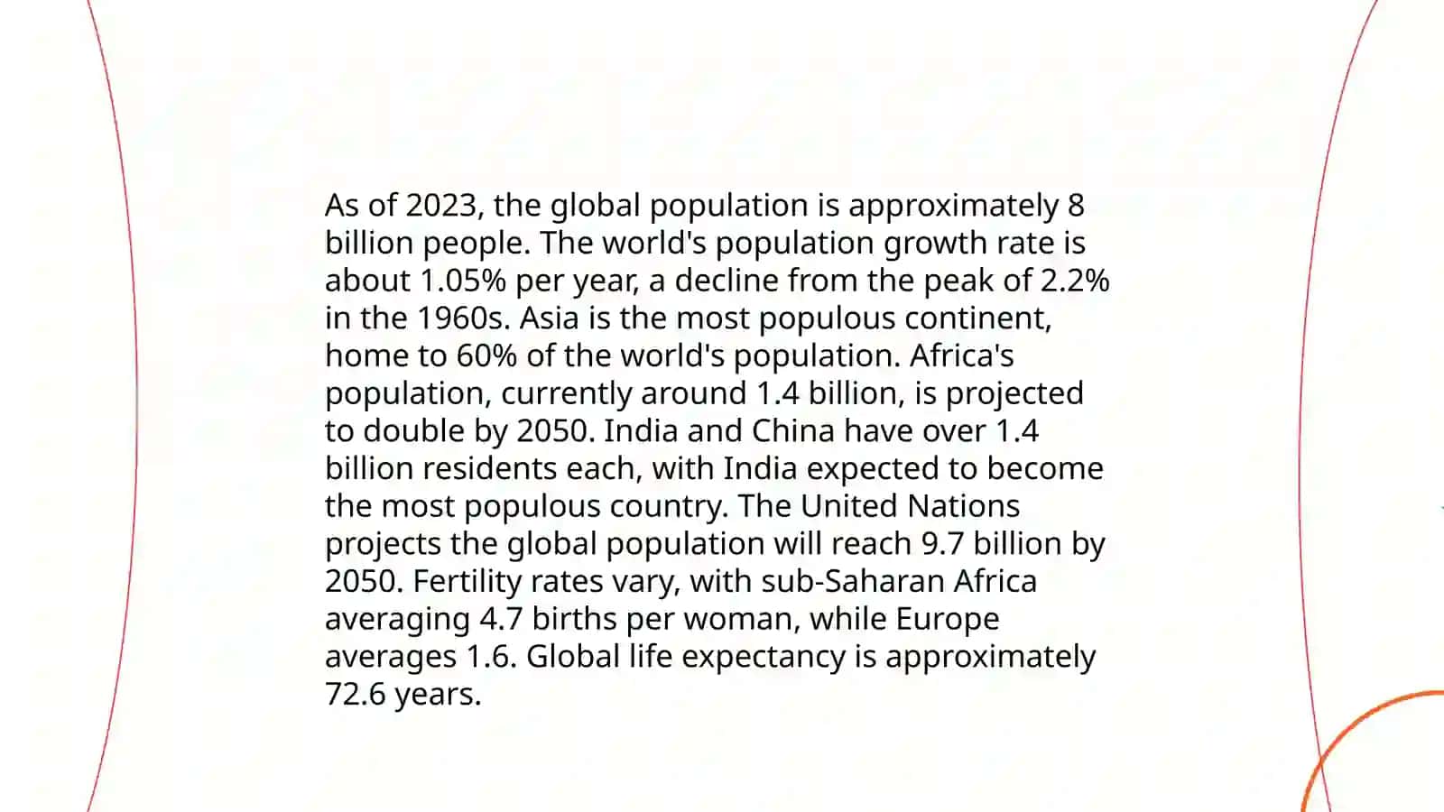 Population trends 3