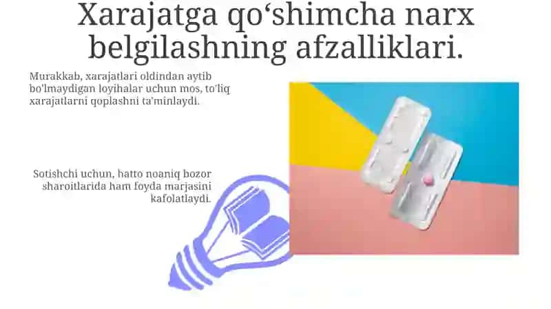 Xarajatni Qo'shish Narxini Hisoblash 3