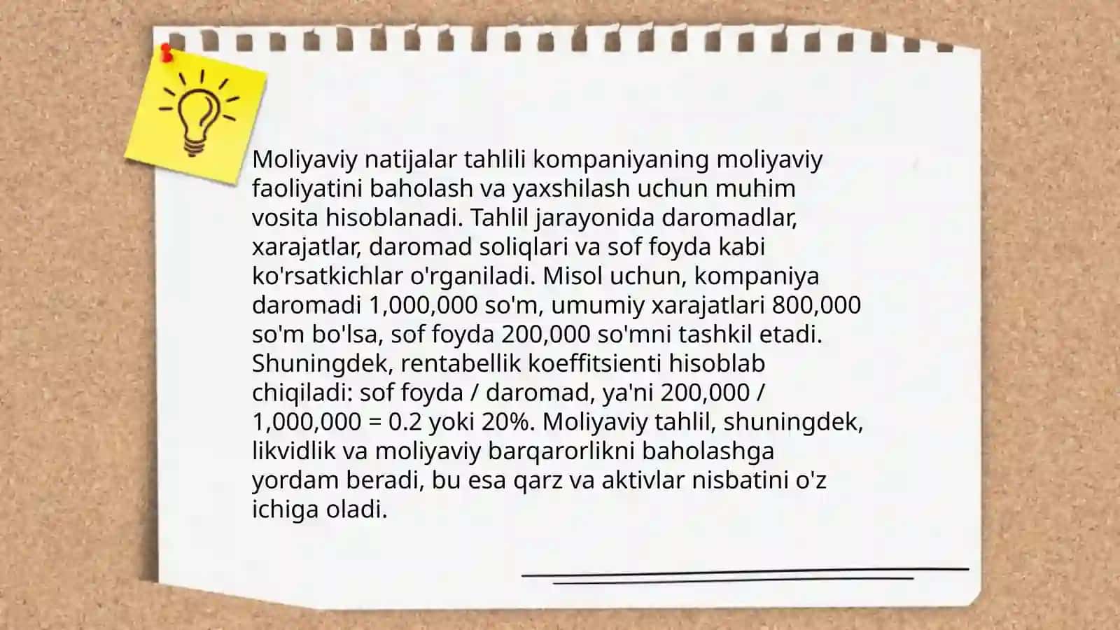 Moliyaviy natijalar hisobi 3