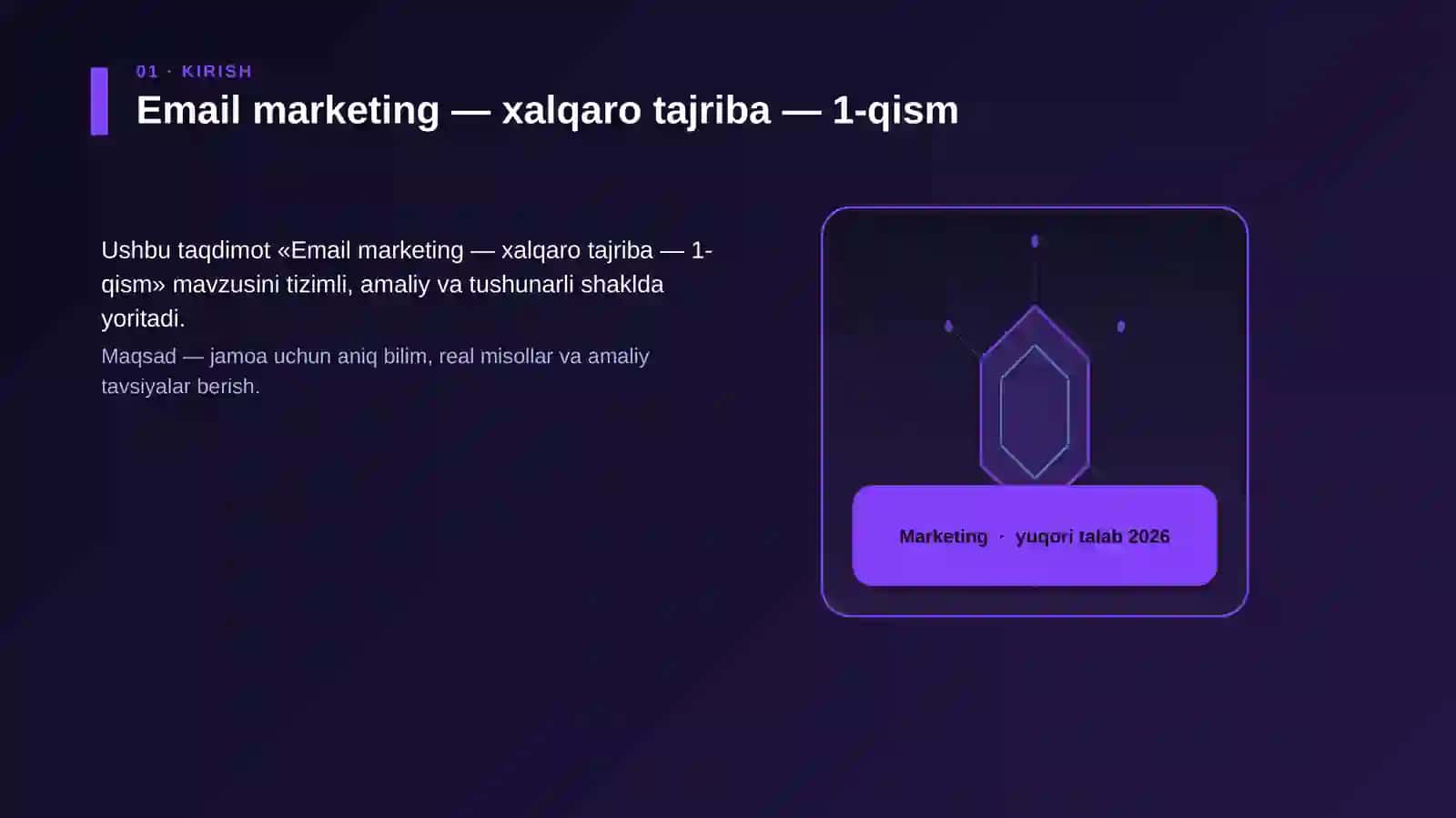 Email marketing — xalqaro tajriba — 1-qism 3