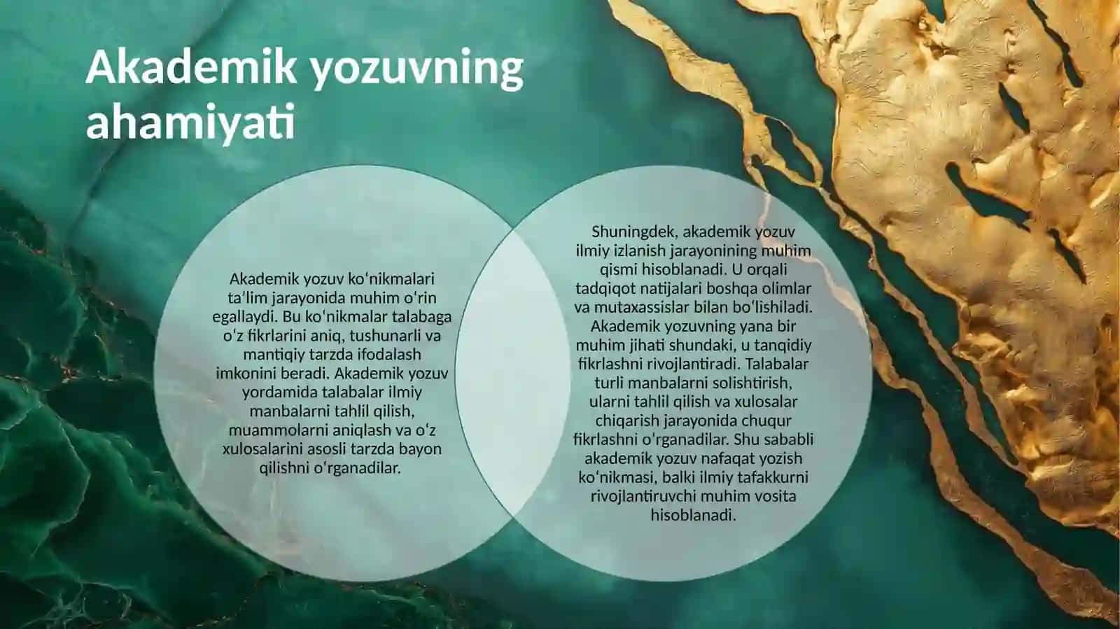 Akademik yozmamatnlarni tuzish ko‘nikmalarini rivojlantirish 3