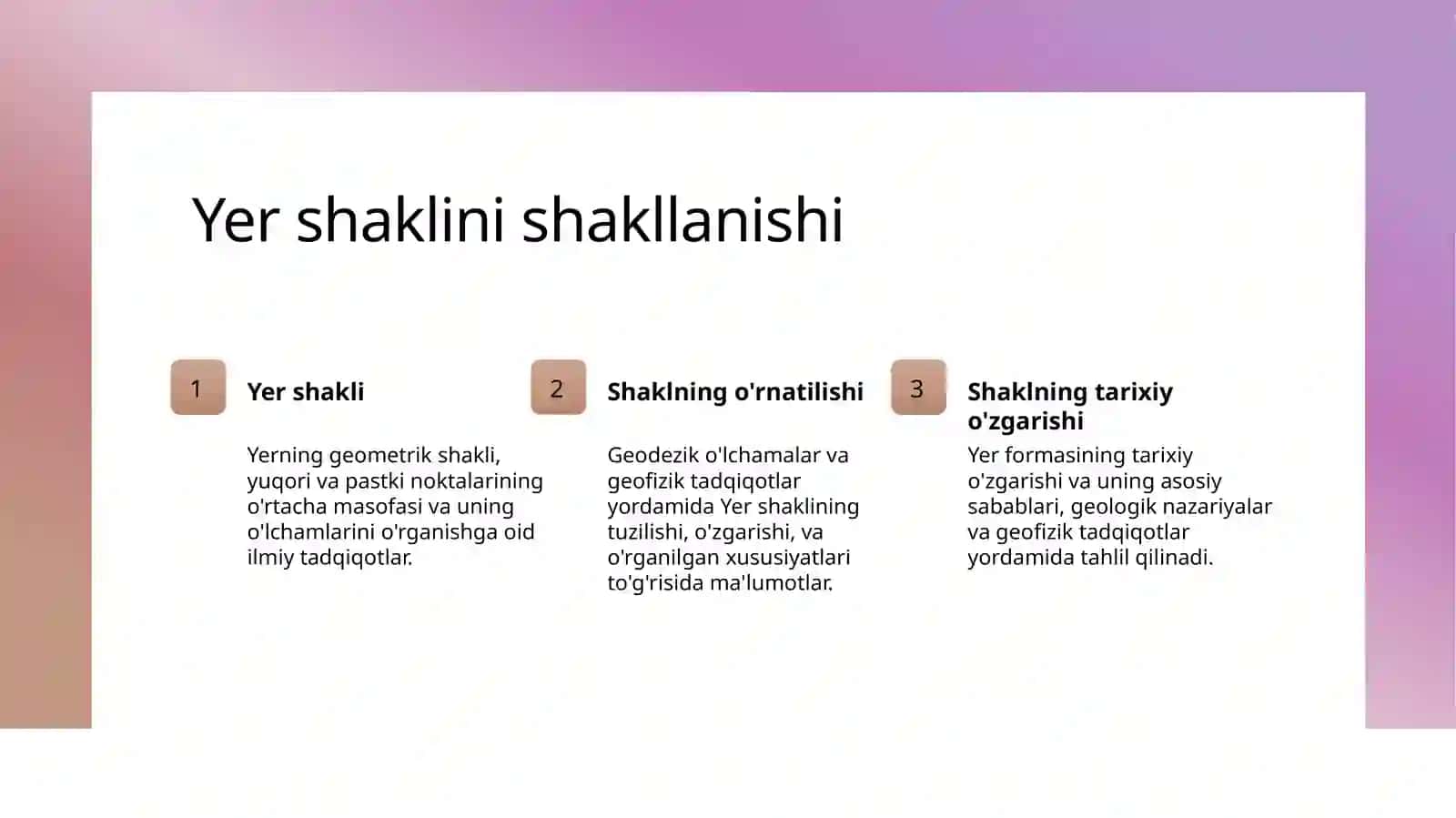 yerning paydo bolish shakli 3