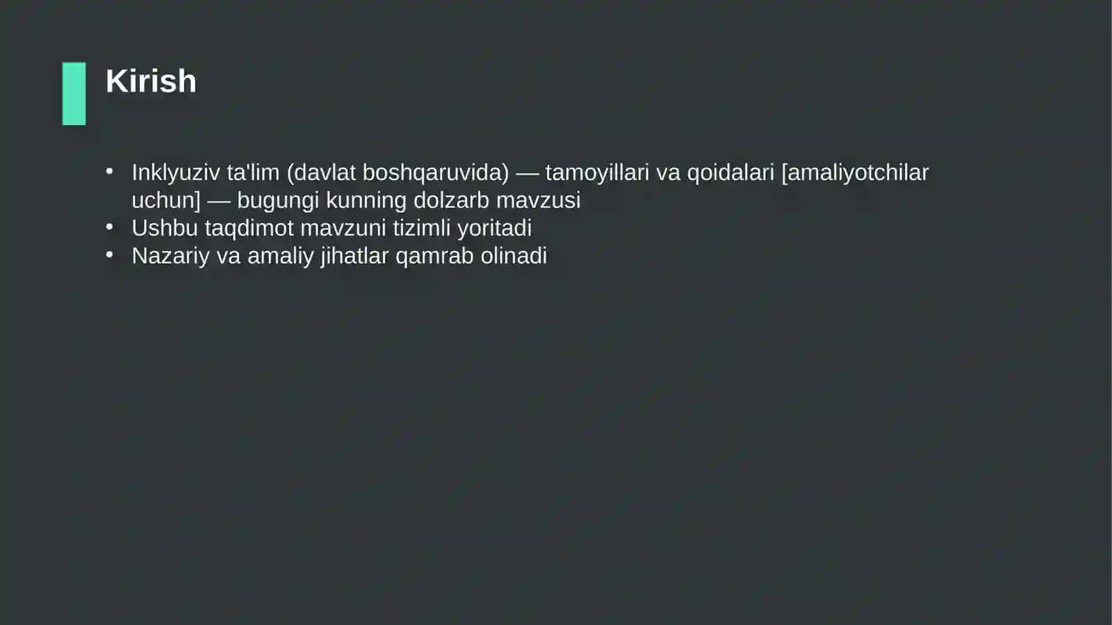 Inklyuziv ta'lim (davlat boshqaruvida) — tamoyillari va qoidalari [amaliyotchilar uchun] 3