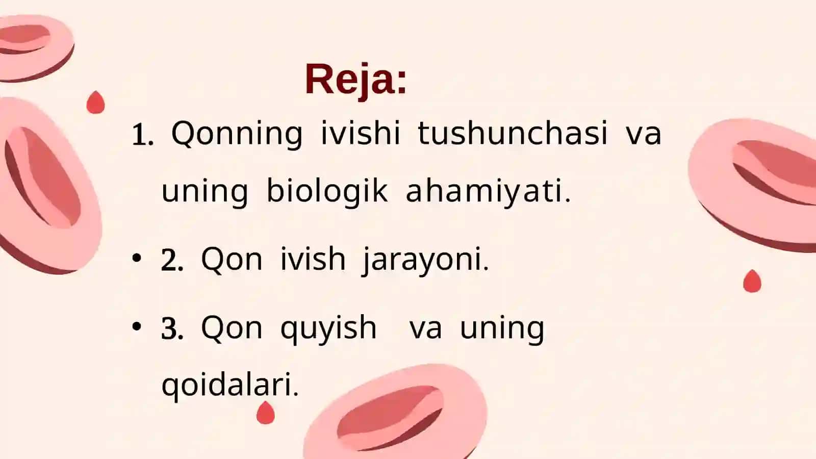 Qon quyish va qon ivishi 3