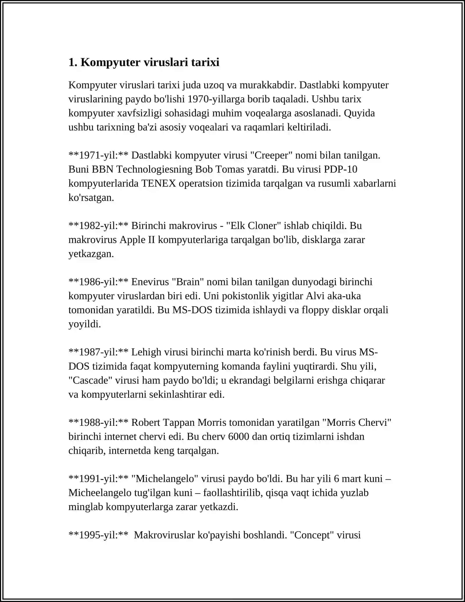 KOMPYUTER VIRUSLARI VA VIRUSDAN HIMOYALANISH USULLARU 3