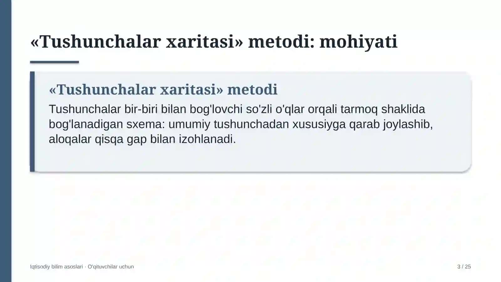 iqtisodiy bilim asoslari darslarida tushunchalar xaritasi metodidan foydalanish 6555 3