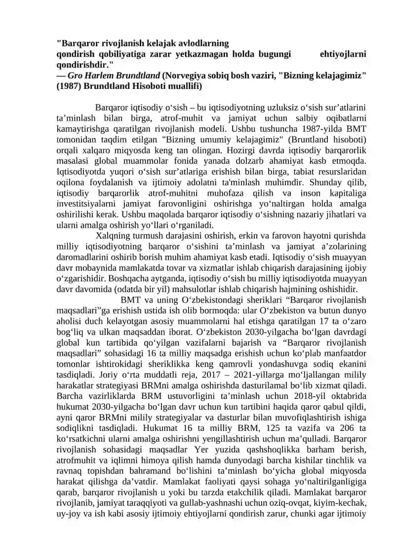 Mamlakatda barqaror iqtisodiy o‘sish  sur’atlariga erishish yo‘llari 3