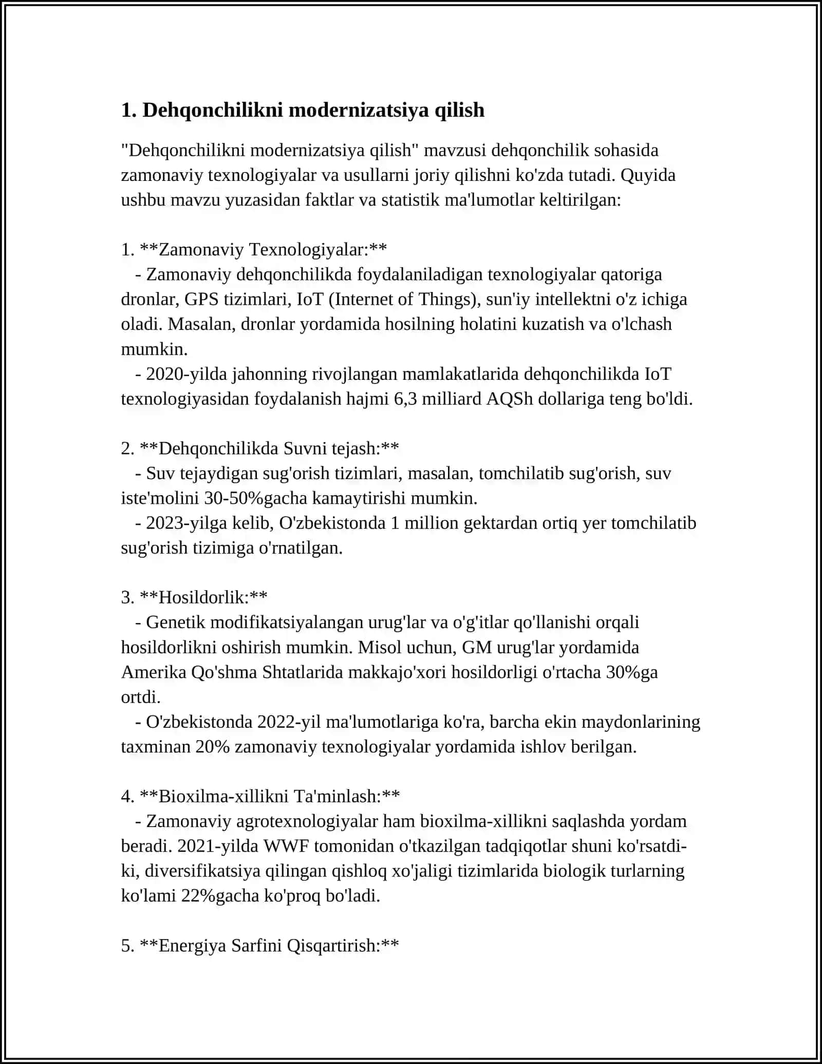 AGRAR SOHANI DAVLAT TOMONIDAN QO'LLAB QUVVATLASH SIYOSATI 3