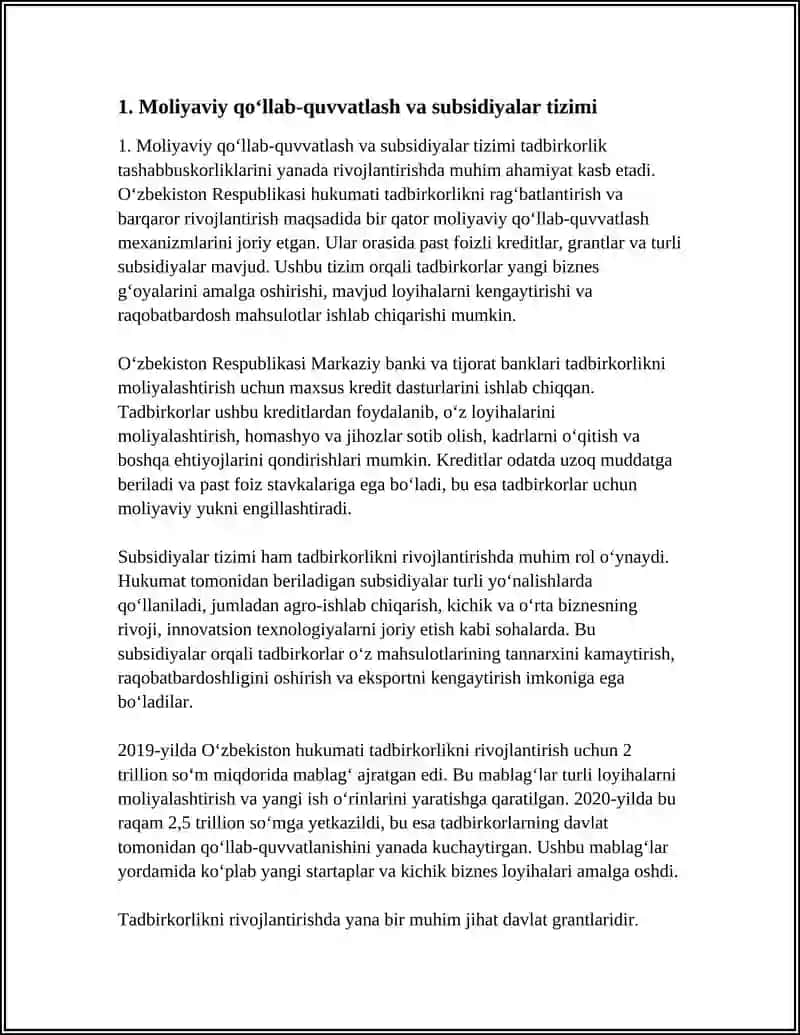 TADBIRKORLIK TASHABBUSKORLIKLARINI QOLLAB QUVATLASH 3