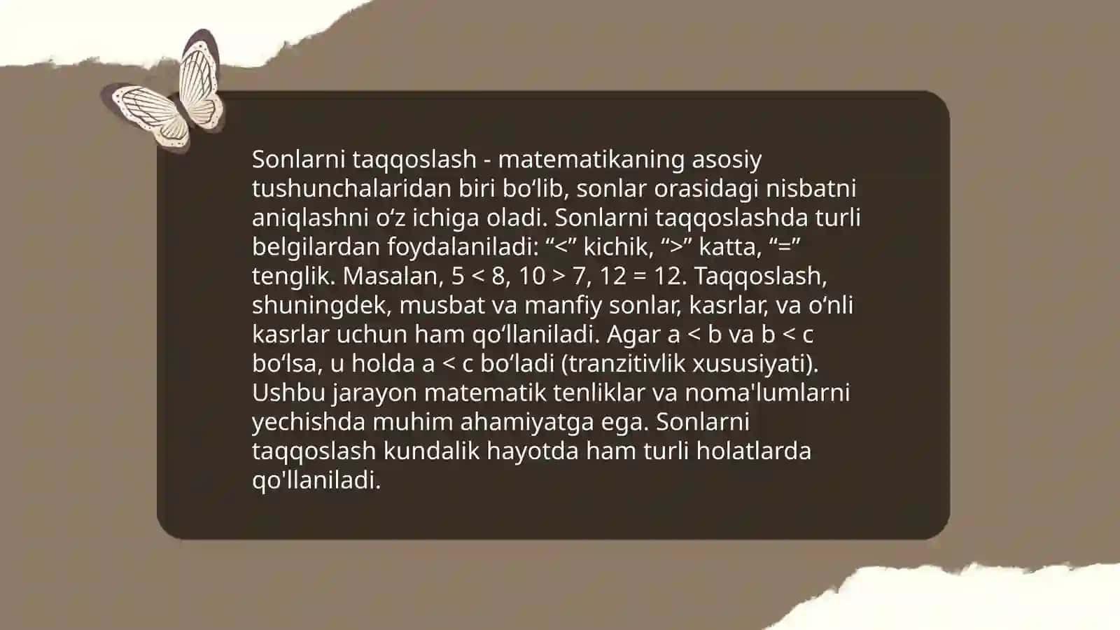 Sonlar hisoblashi 3