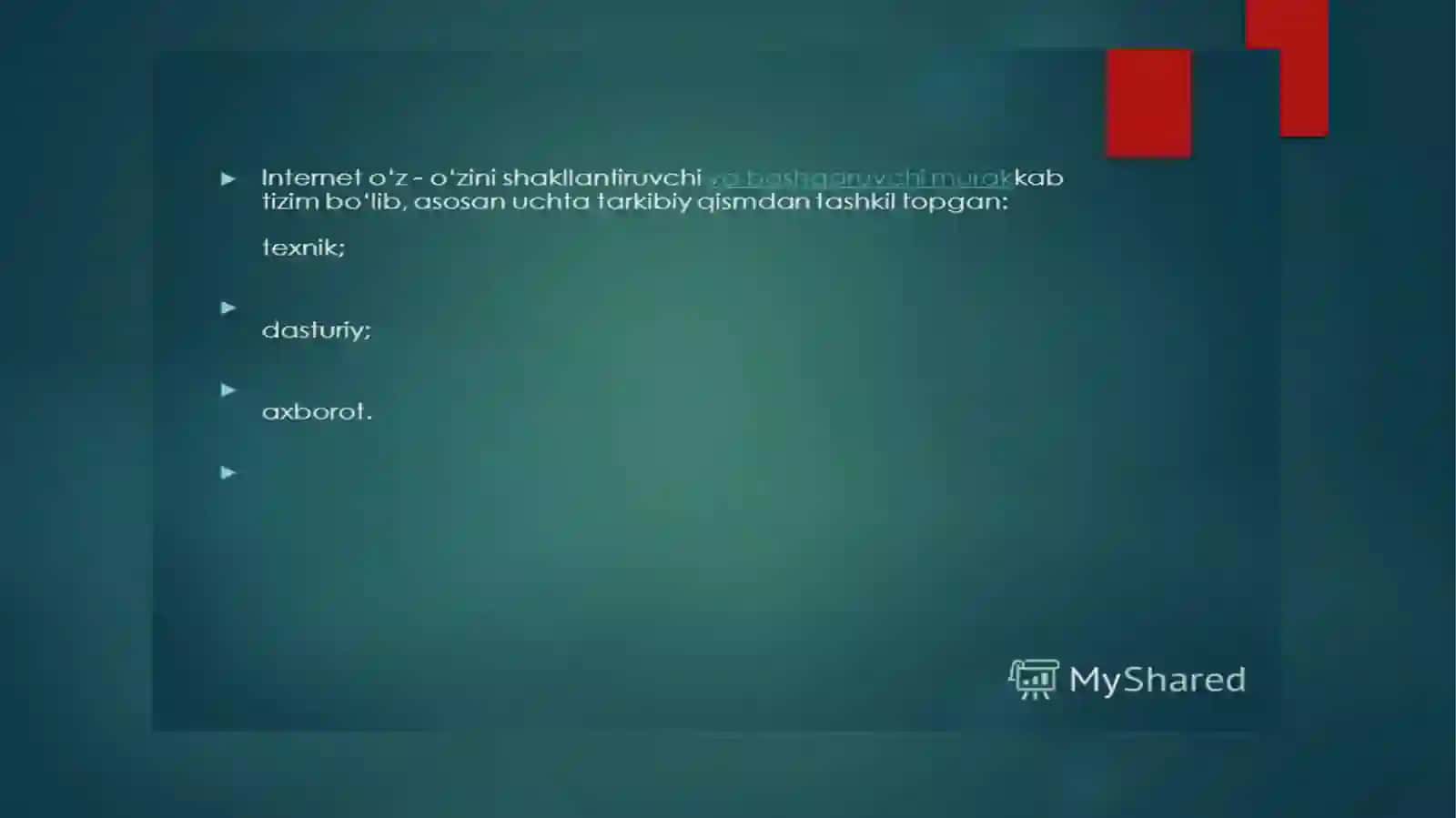 Internet xizmatlari bilan ishlash 3