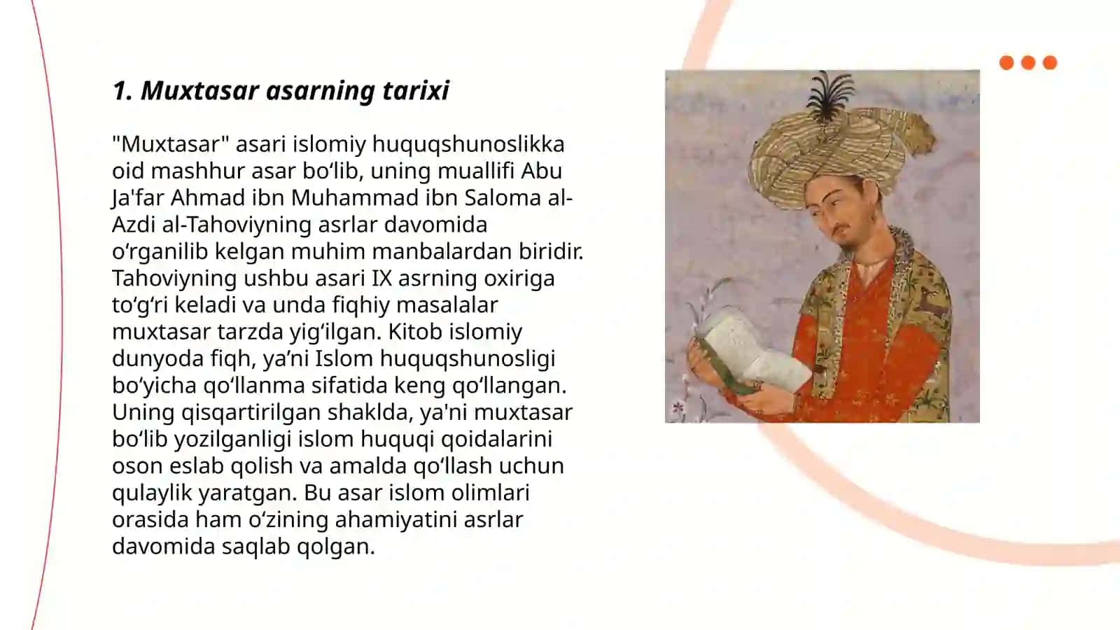 Boburning "Muxtasar" asarini oʻqib oʻrganish 3