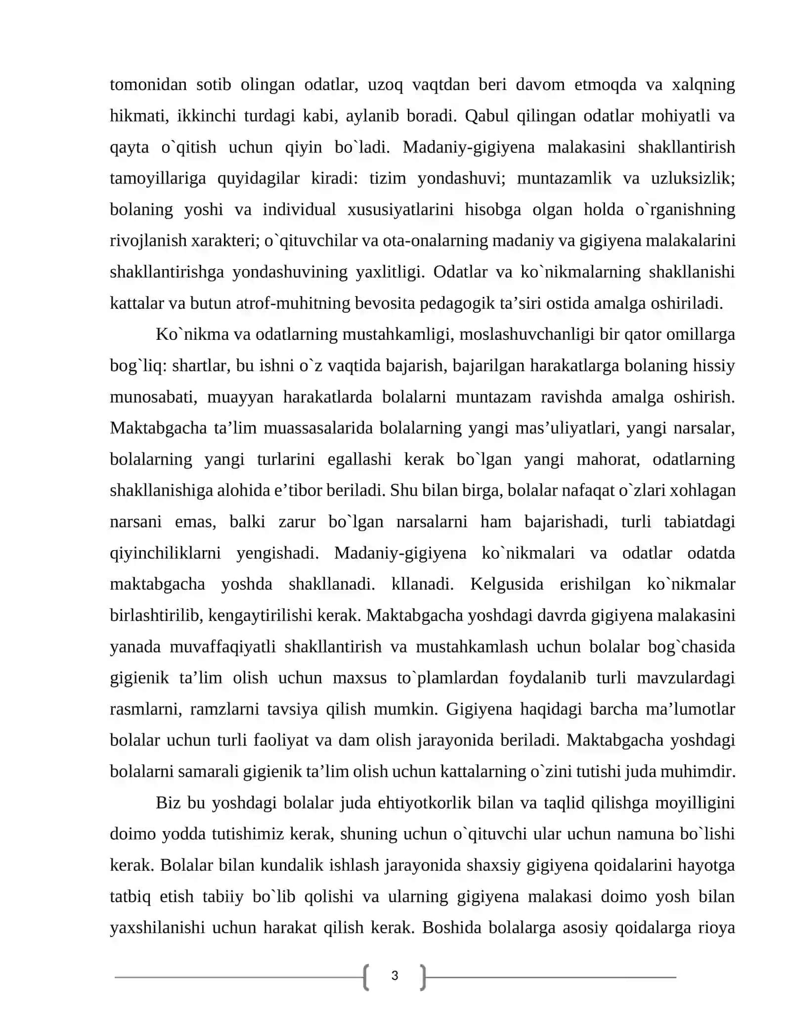 Maktabgacha yoshdagi bolalarni gigienik vositalardan foydalanishga o’rgatish 3