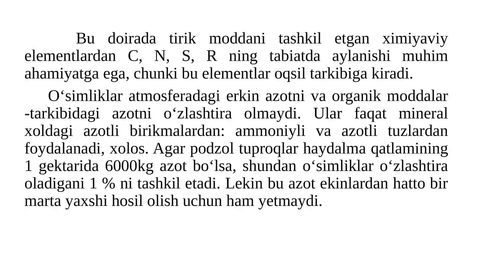 Azotni tabiatda aylanishida mikroorganizmlarni roli 3