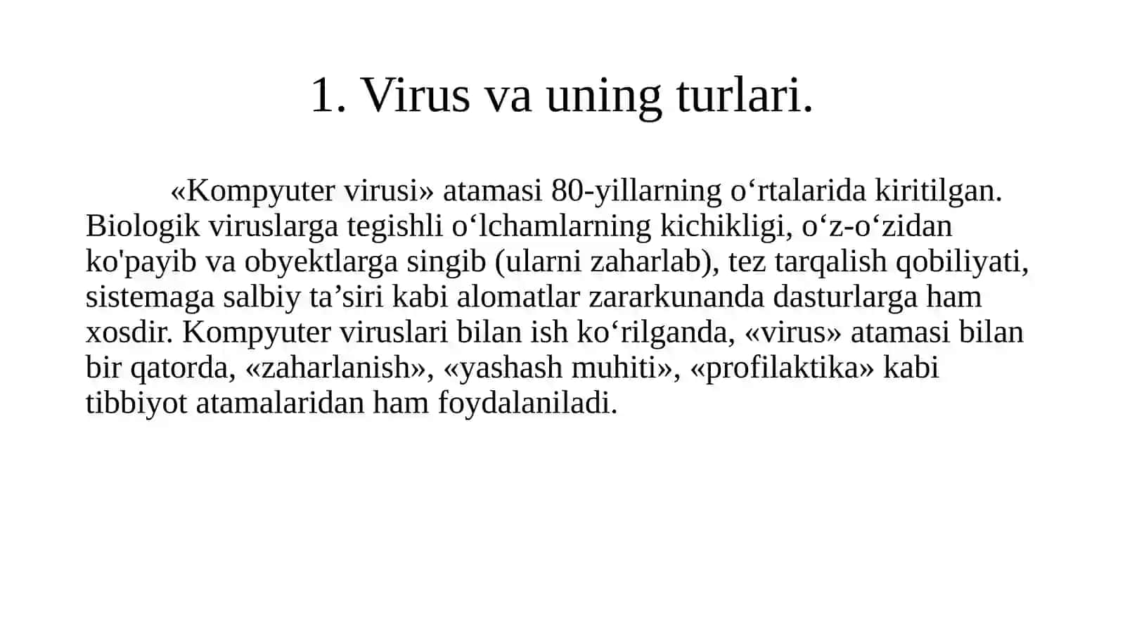 Antivirus dasturiy vositalar 3