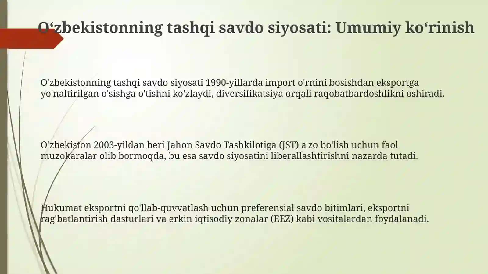 Oʻzbekistontashqiiqtisodiyaloqalar 3
