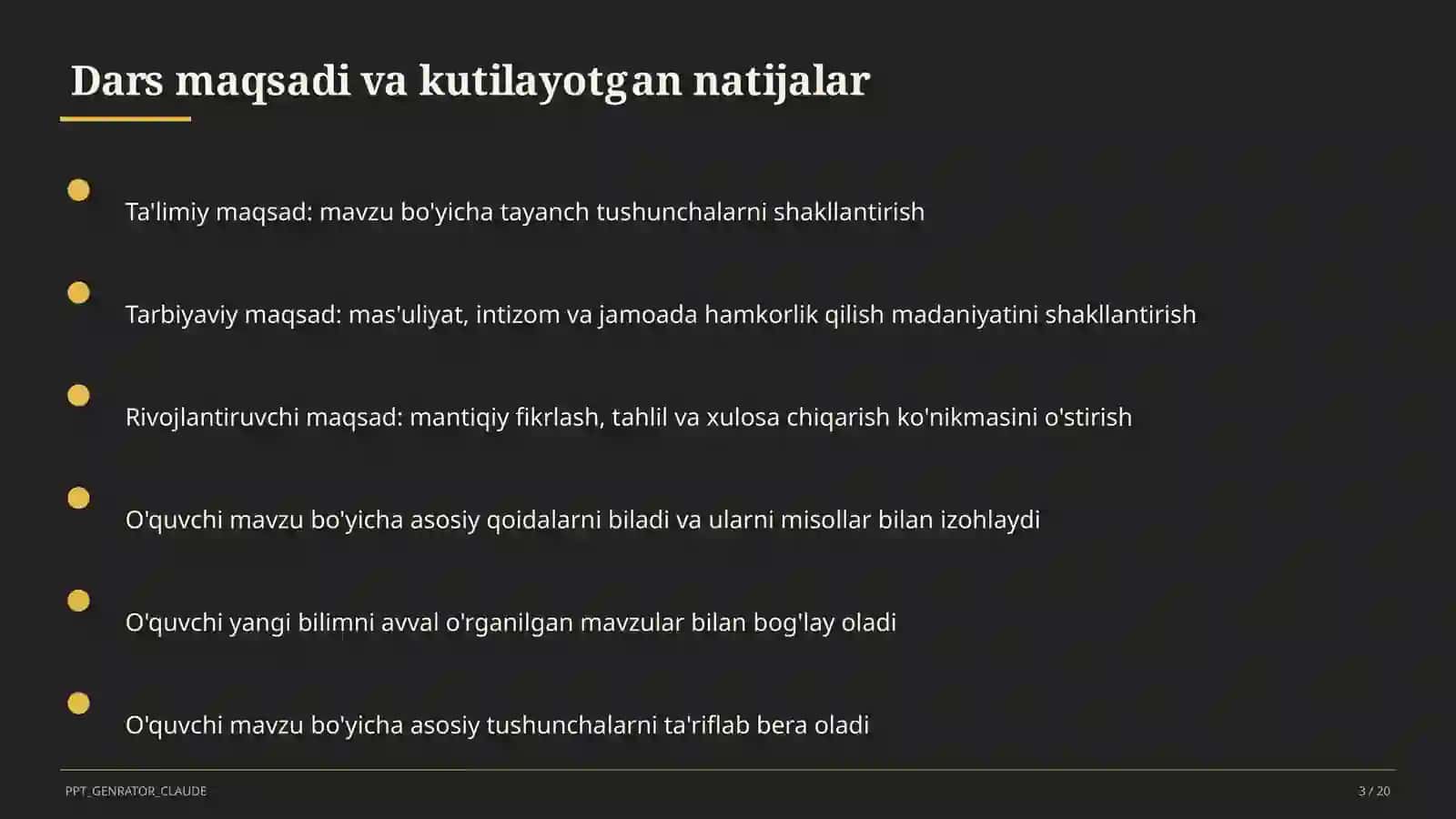 Ahmad Yugnakiy: Hibatul haqoyiq (7-sinf) 3