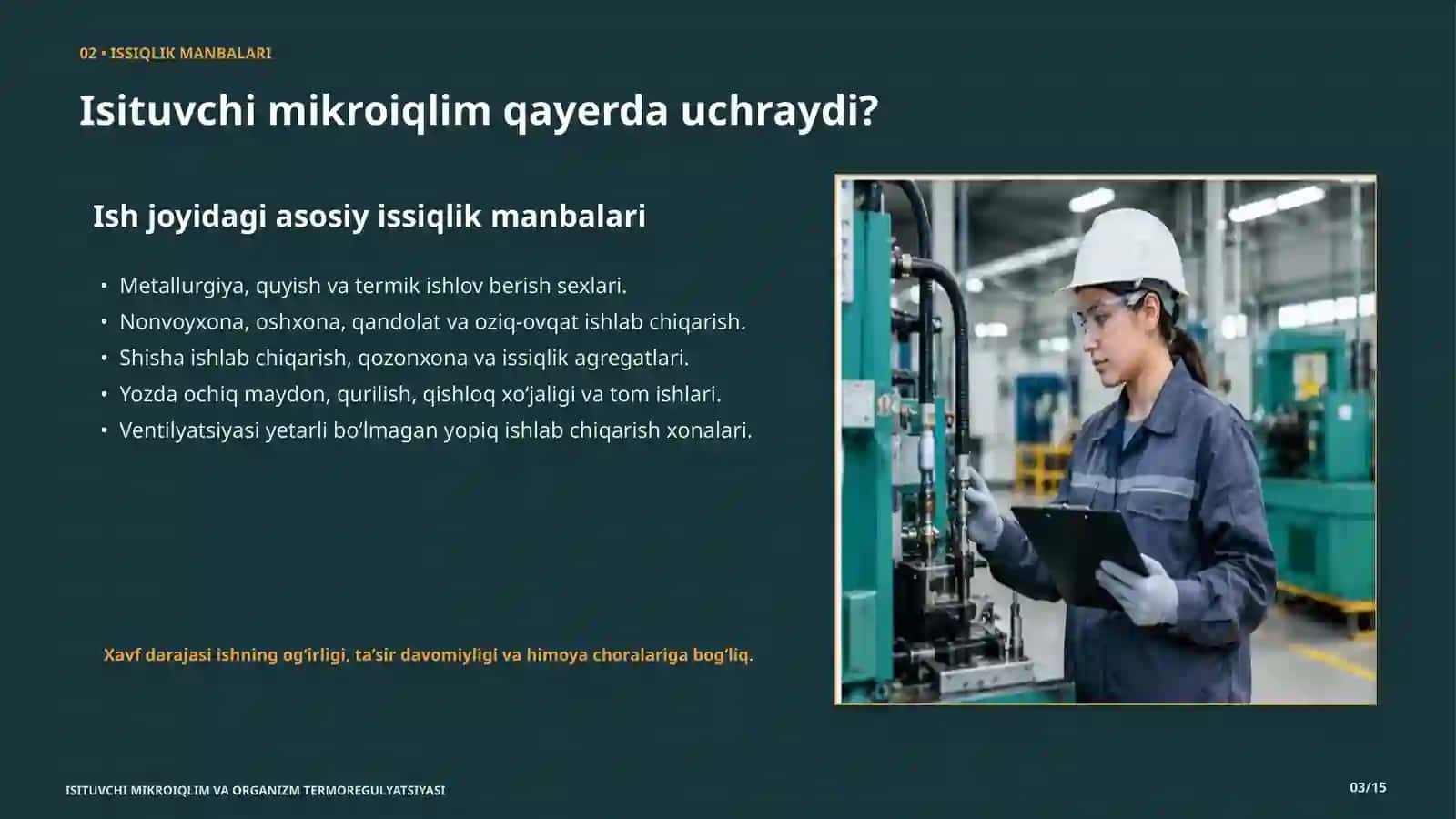 MEHNAT GIGIYENASI • TAHLILIY TAQDIMOT 3