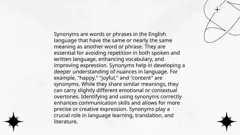 Synonyms and Antonyms 3