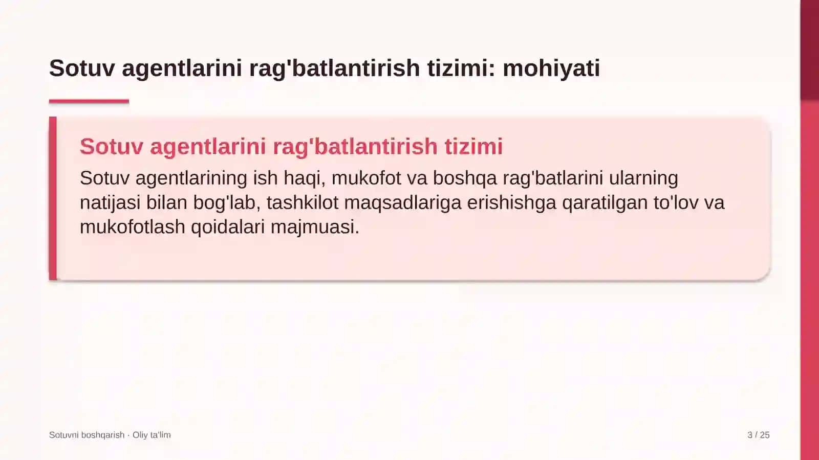 meva sabzavot savdosida sotuv agentlarini rag'batlantirish tizimi 1028 3