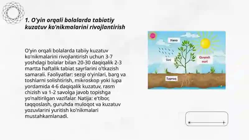 O'yin asosida bolalarni tabiat bilan tanishtrish texnalogiyasi 3