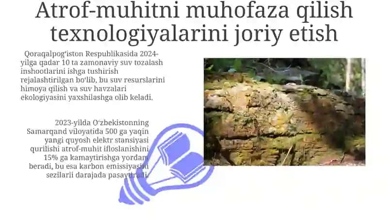 Atrof-muhitni muhofaza qilish texnologiyalarini joriy etish 3