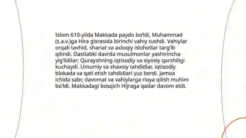 Islom dinining tarixi 3