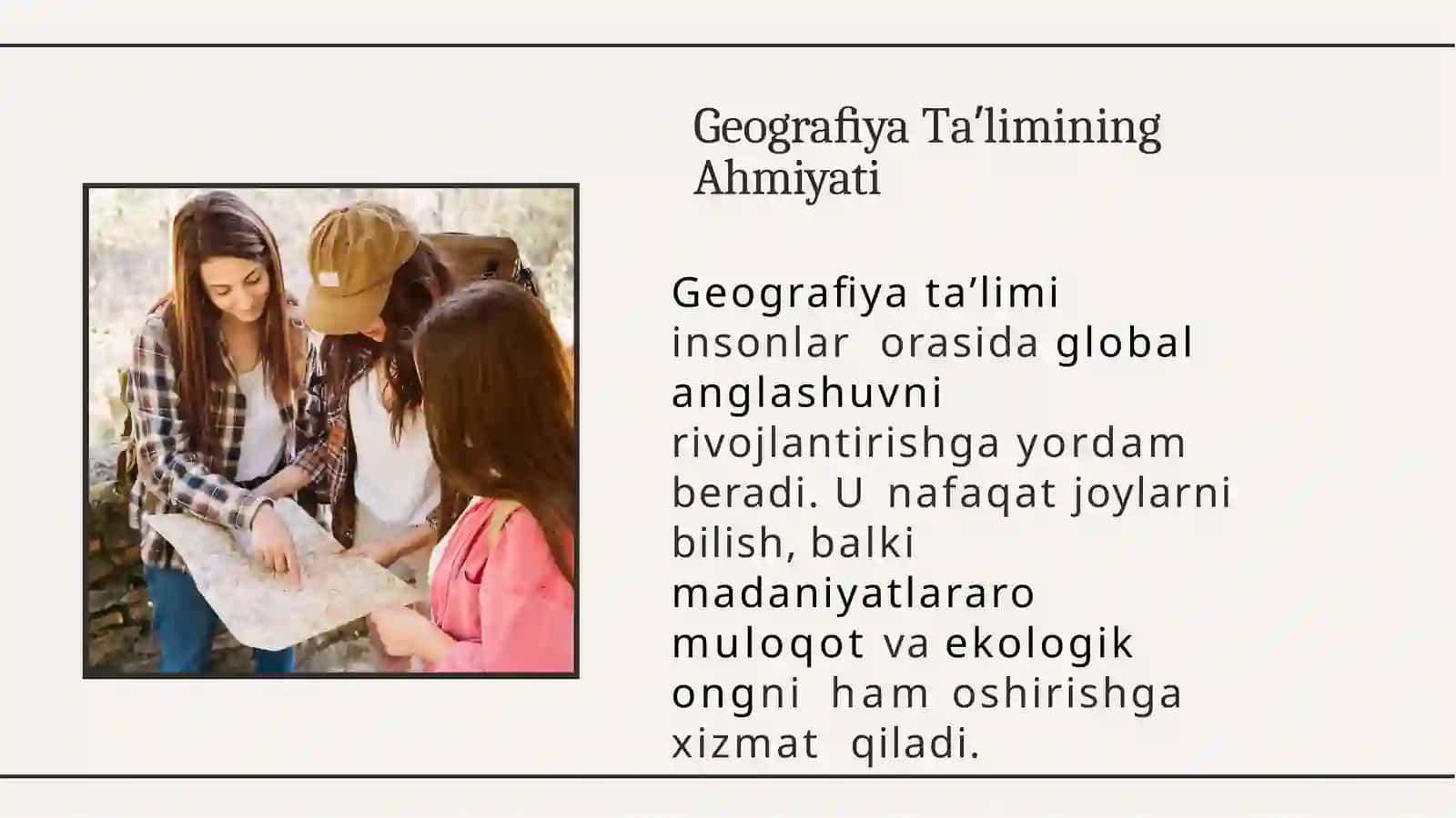 Geograﬁya taʼlimini uyushtirishning shakllari 3