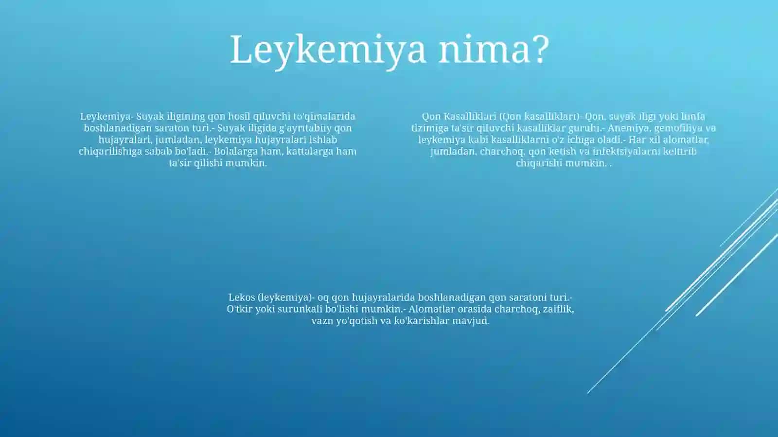 Qon Kasalliklari( Lekos, Tronbopinichiskiyporpura) 3