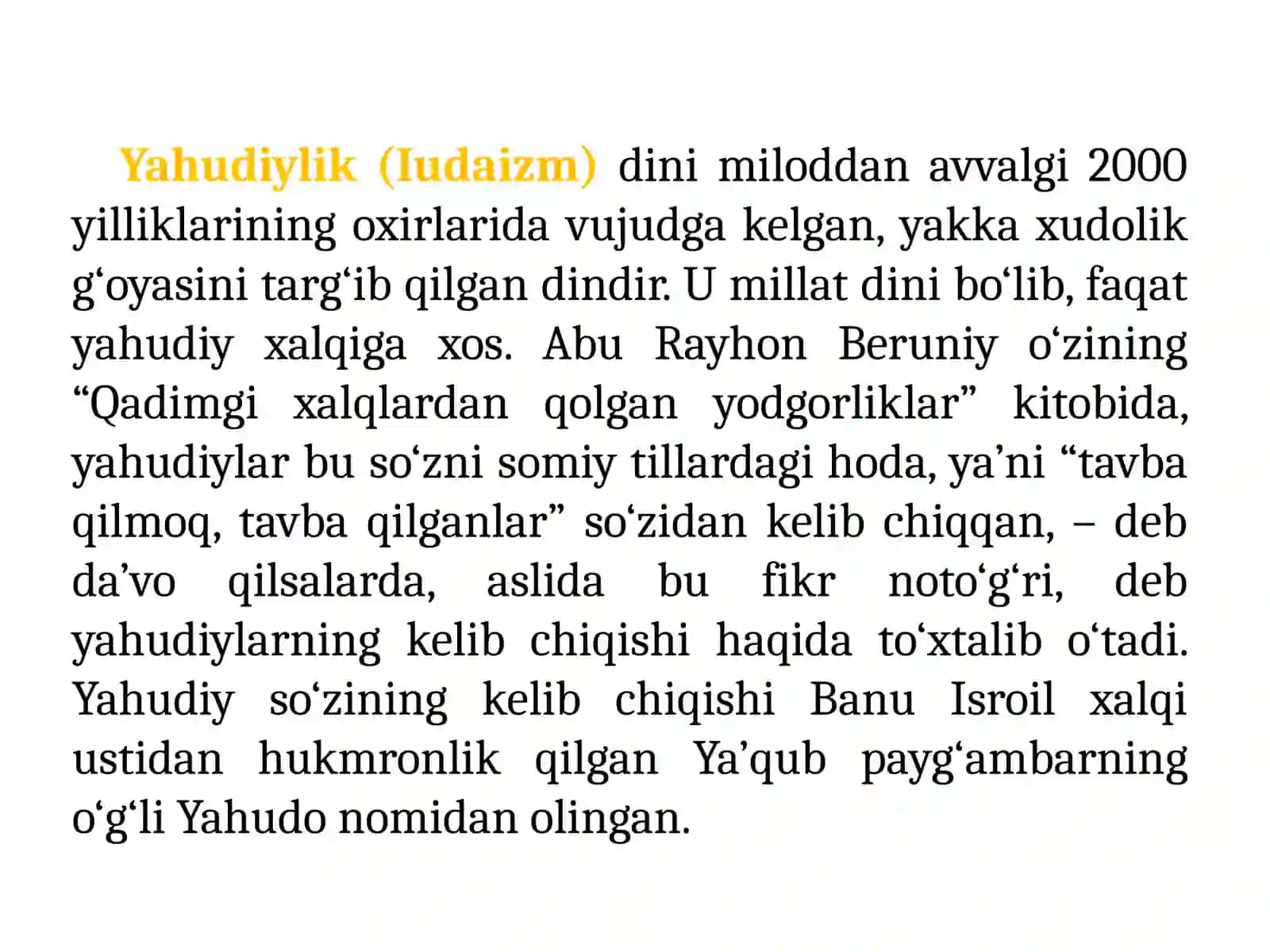 Milliy Dinlar 3