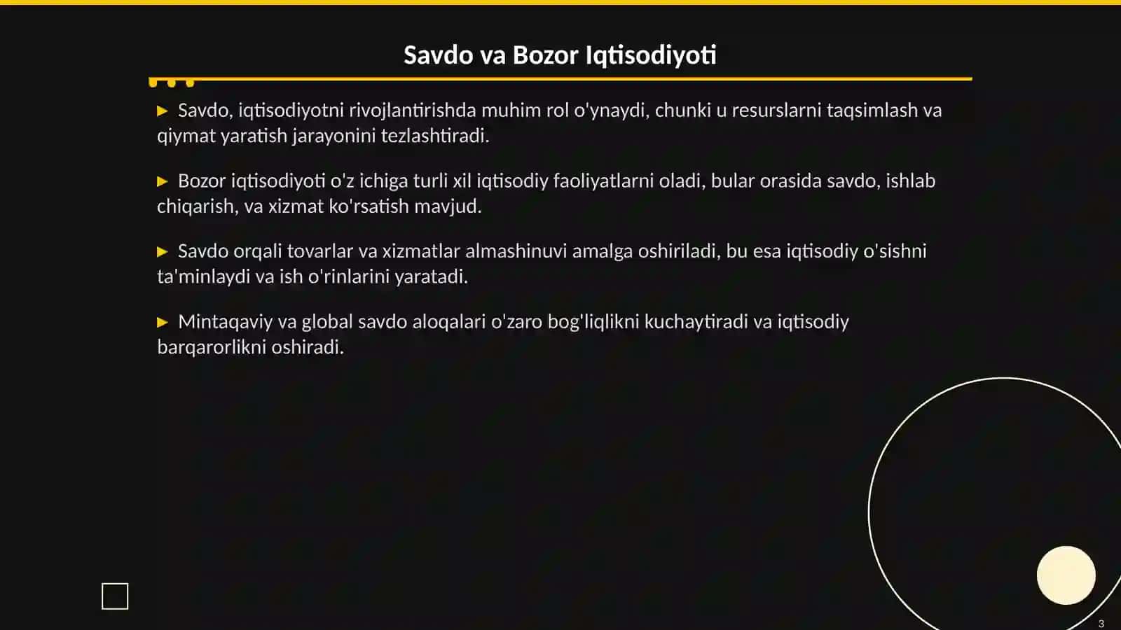 Bozor Iqtisodiyotini Rivojlantirishda Savdoning Ro'li 3