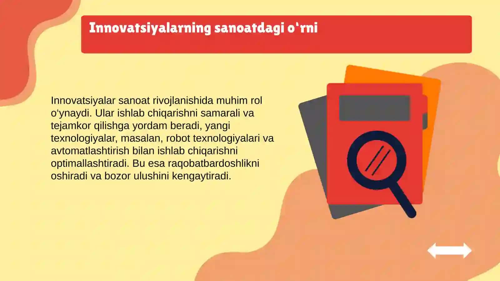 Innovatsiyalar va sanoatdagi o‘rni 3