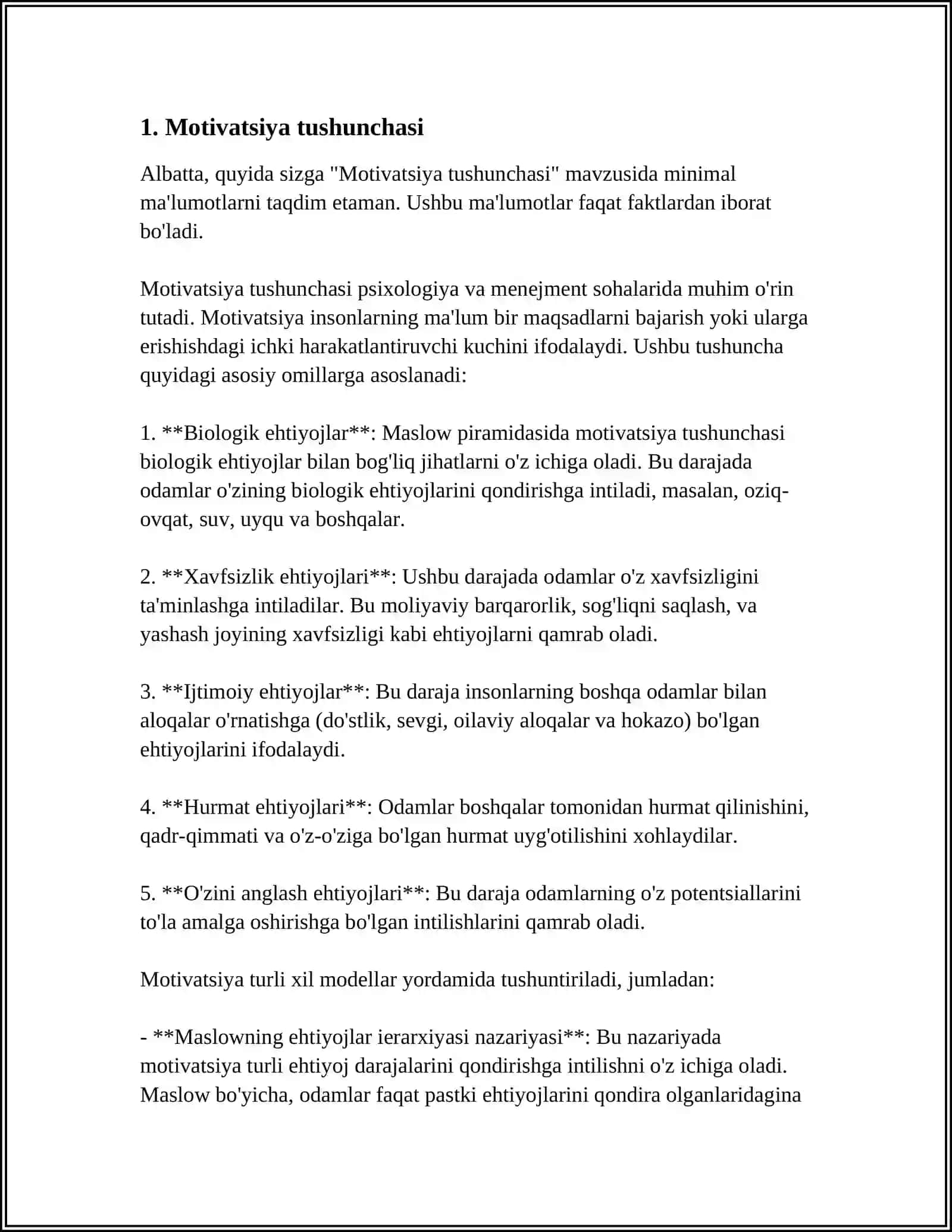 Motivatsiya tushunchasi 3