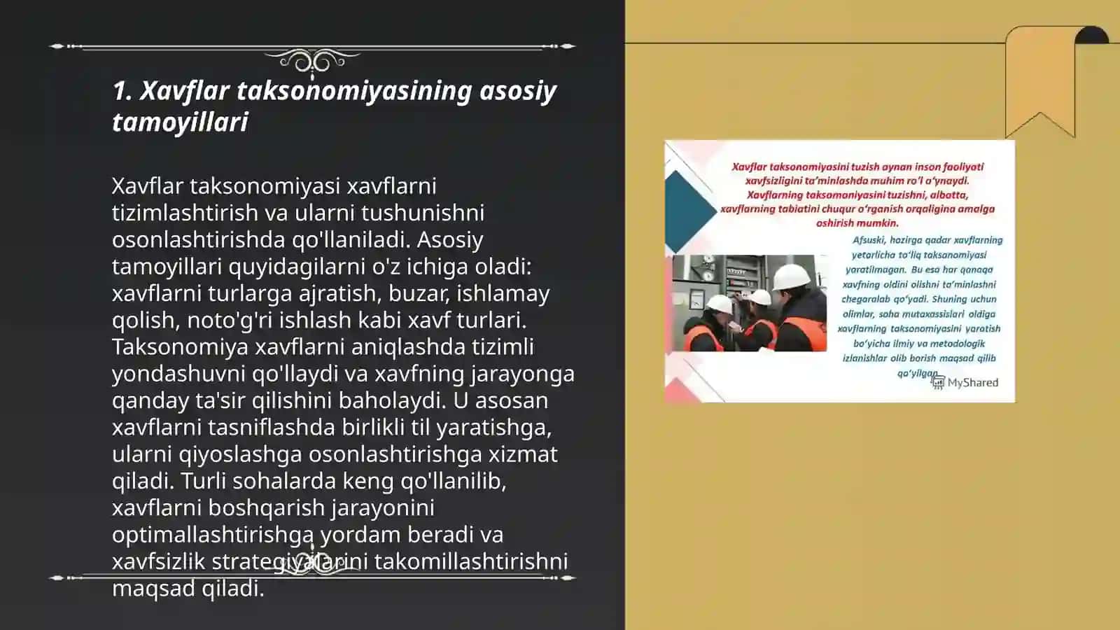 Xavflar taksonomiyasi 3