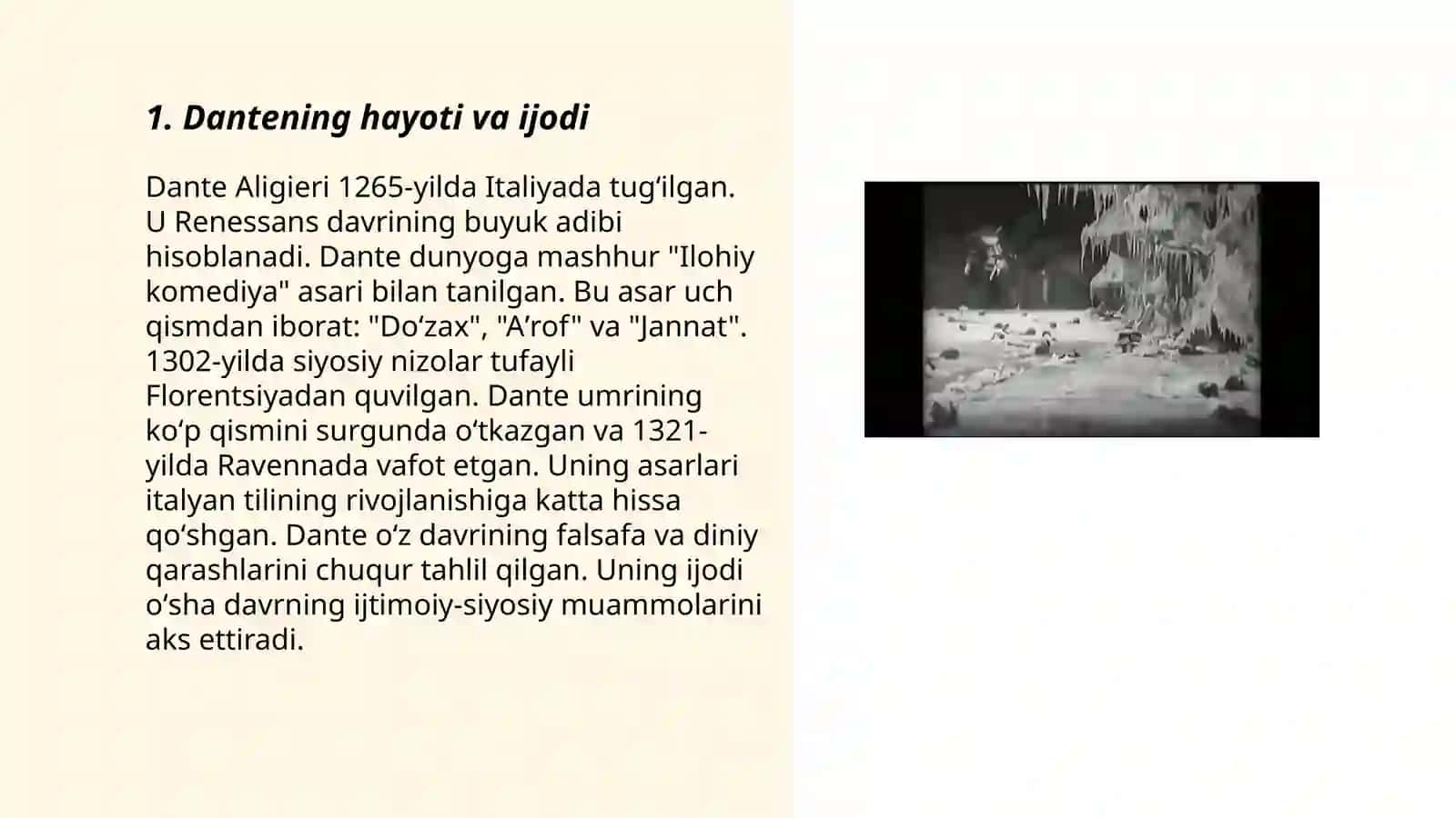 Dantening "Ilohiy komediya "si 3