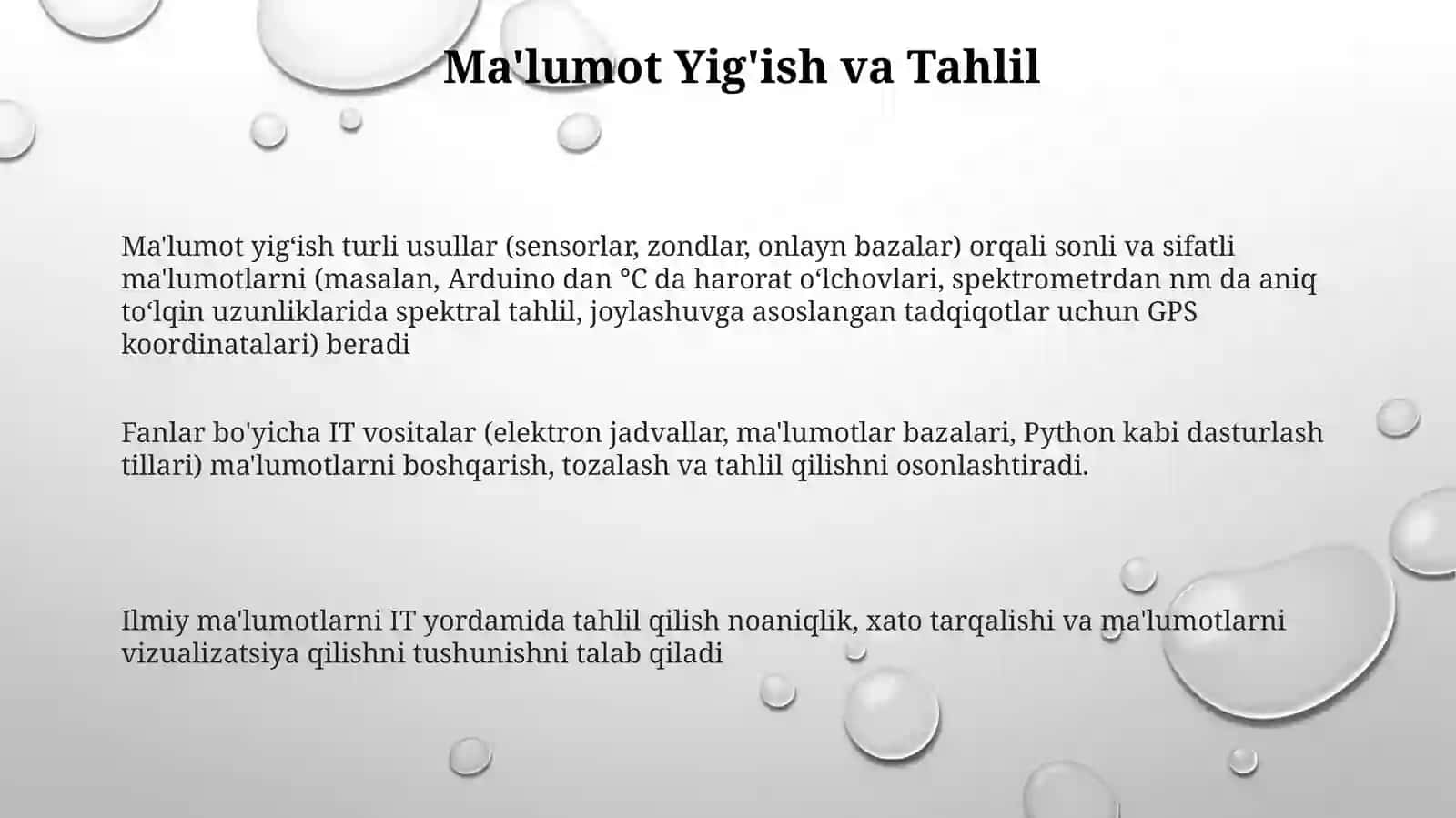 Tabiiy fanlardarslarida axborot texnologiyalaridan foydalanish 3