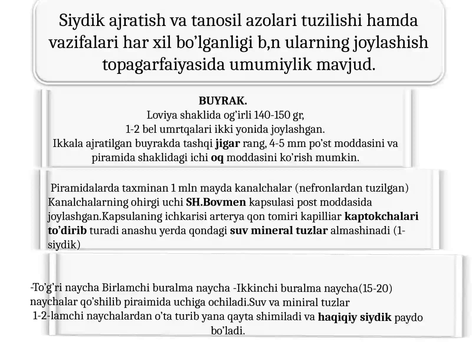 Ayirish azolarining tuzilishi va fiziologiyasi 3