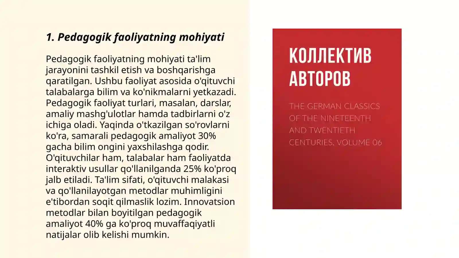 Pedagogik faoliyat va uning hususyatlari 3