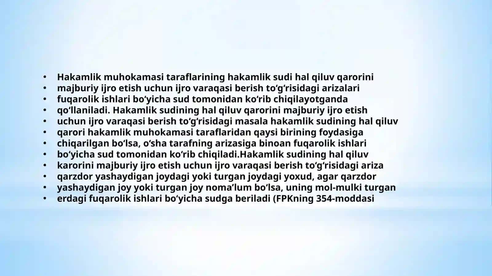 HAKAMLIK SUDINING HAL QILUV QARORIBILAN BOG‘LIQ BO‘LGAN ISHLARNI YURITISH 3