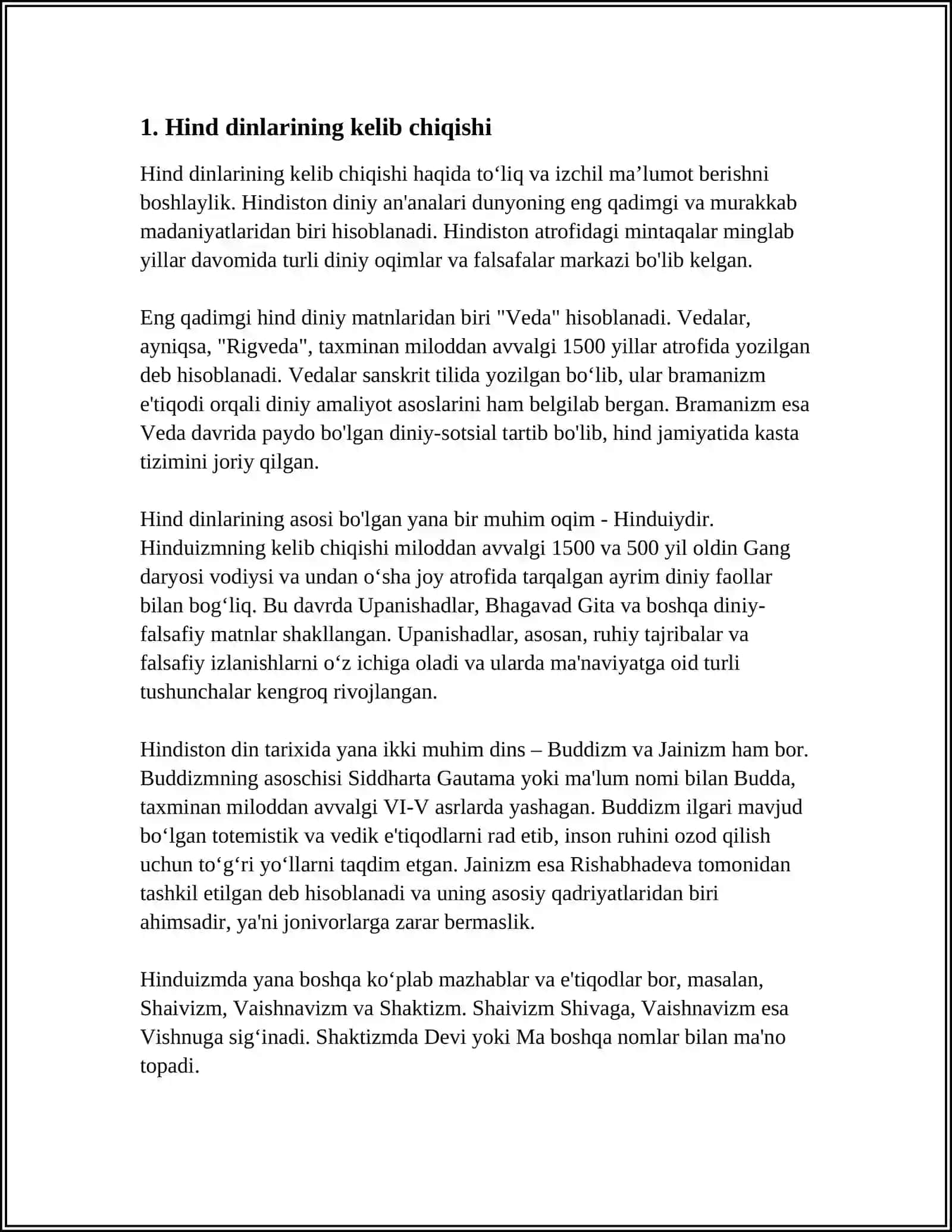 HINDISTON DINLARI 3
