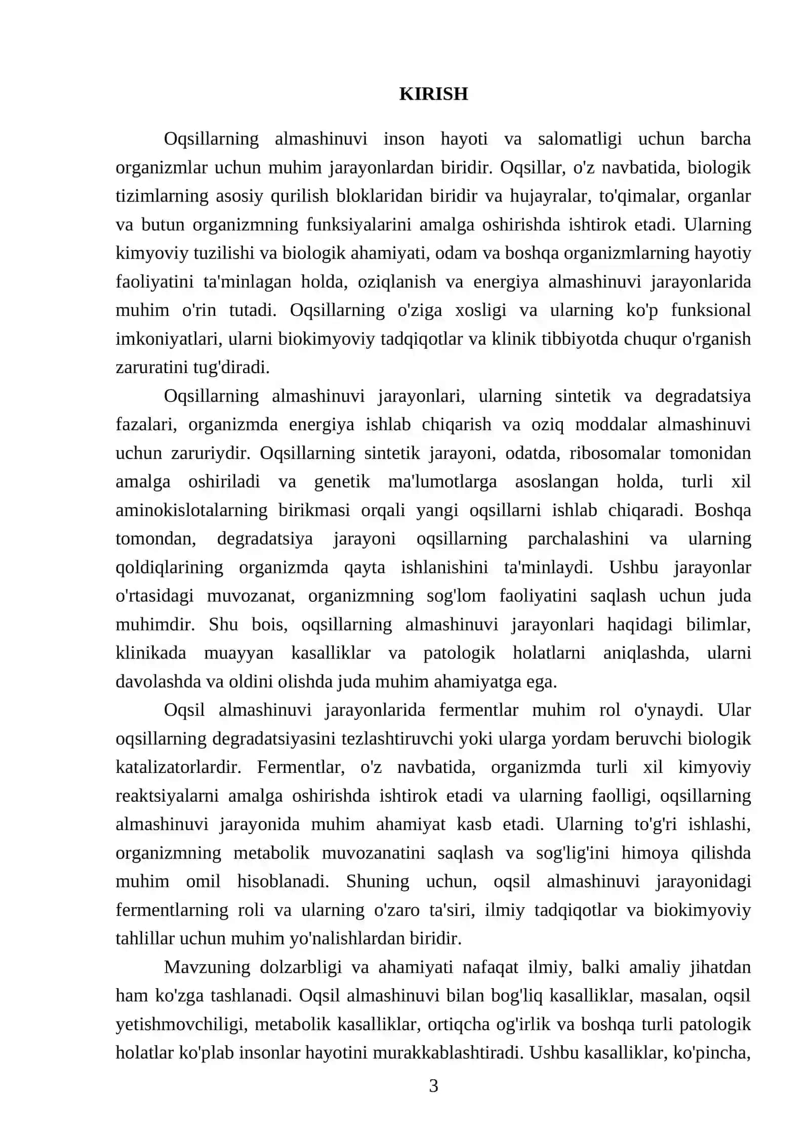 Oqsillarning almashinuvi 3