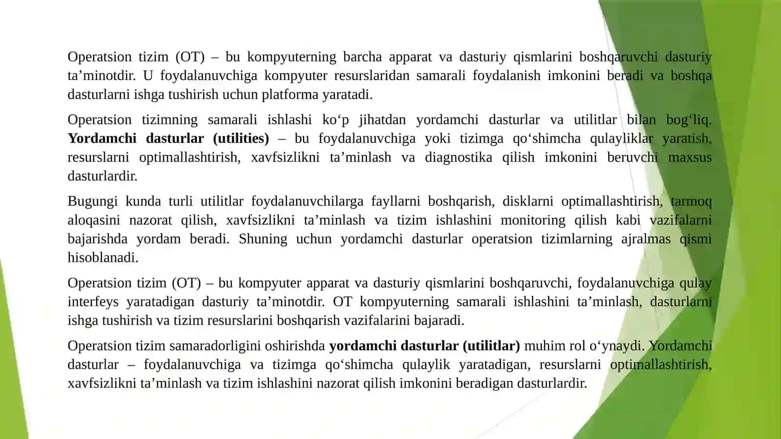 Operatsion tizimlar 3