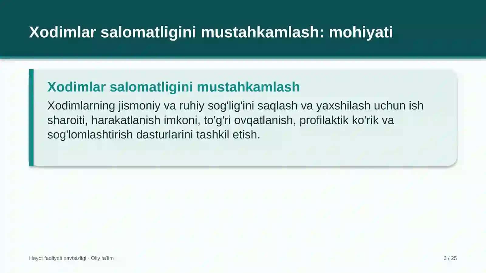 qo'riqlash xizmatlarida xodimlar salomatligini mustahkamlash 4918 3