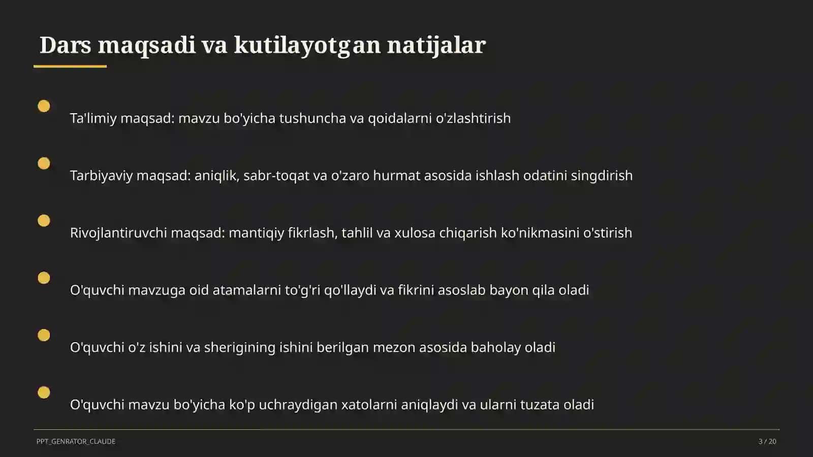 O'quv dasturi (Ona tili va o'qish) 3